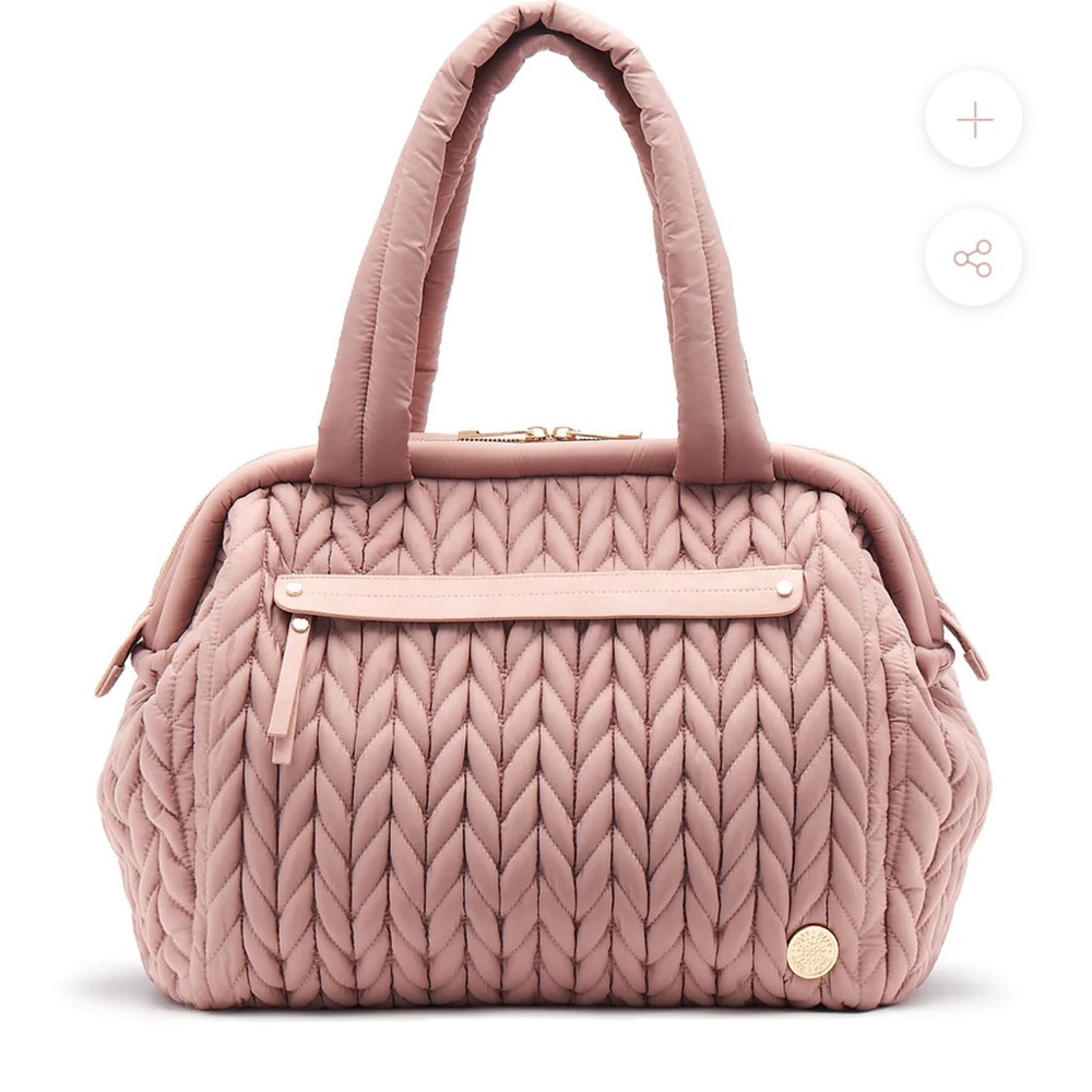Happ Dusty Rose carryall bag/Diaper bag